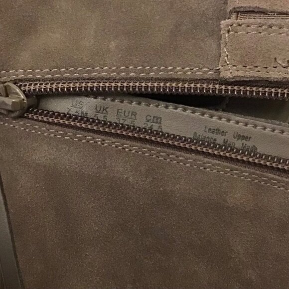 Naturalizer 7.5 Drewe Suede Ankle Women’s Boots Gray Chunky Block Heels Bootie - Picture 7 of 10